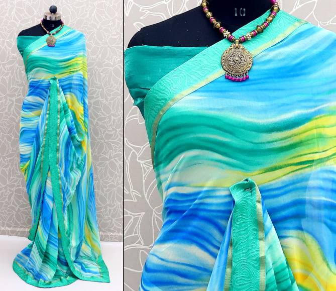Niharika Print 13 Fancy Designer Casual Wear Georgette Saree Collection